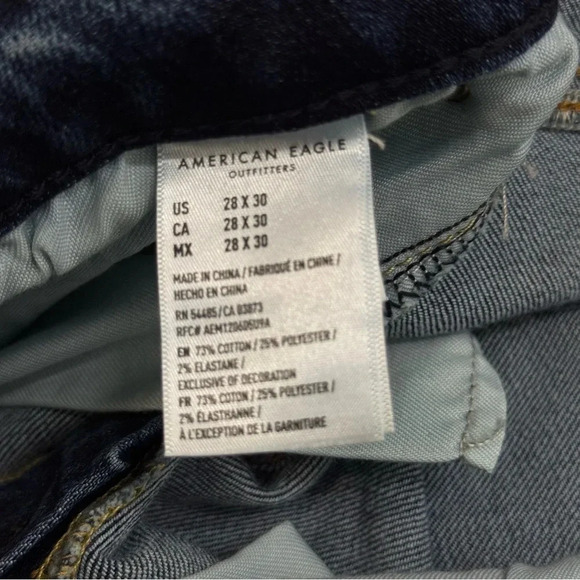 New American Eagle Move -free Athletic Slim Empire Blue Airflex 28x30 - Picture 7 of 8